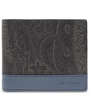 Etro Logo Wallet - Schwarz