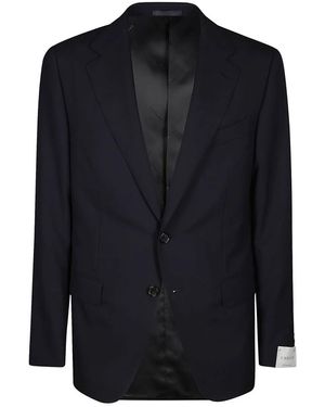 Caruso Single Breasted Suits - Blue