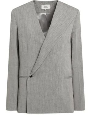 Loulou de Saison Suna Asymmetrische Blazer - Grijs