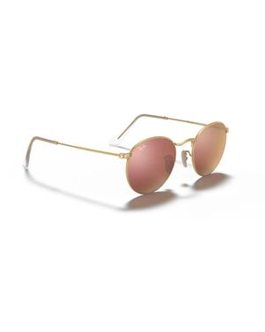 Ray-Ban Vintage Runde Metall Sonnenbrille - Pink