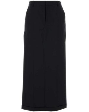Alexander Wang High-Waisted Midi Skirt - Schwarz