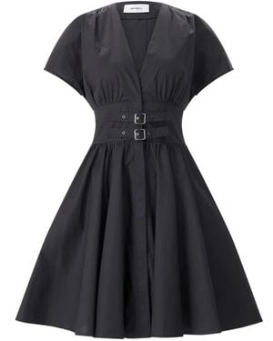 MEIMEIJ Kurzes Baumwollkleid - Schwarz