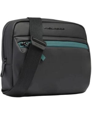 Piquadro Corner 2.0 Crossbody Bag - Schwarz
