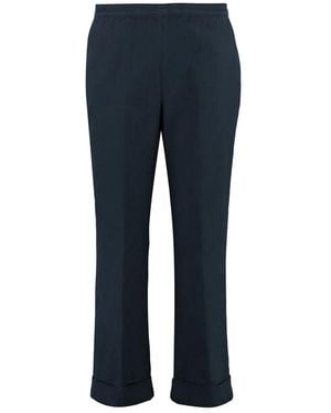 Aspesi Cropped Trousers - Blue