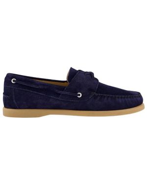 Gibaldi Blaue Wildleder Bootsschuh Für Herren