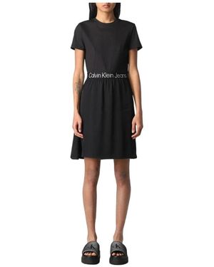 Calvin Klein Short Dresses - Black