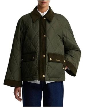 Barbour Kilnwick Doorgestikt Jack - Zwart