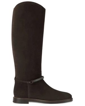 Brunello Cucinelli Over-Knee Laarzen - Bruin