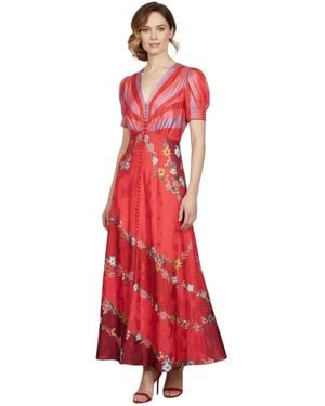 Saloni Maxi Dresses - Rojo