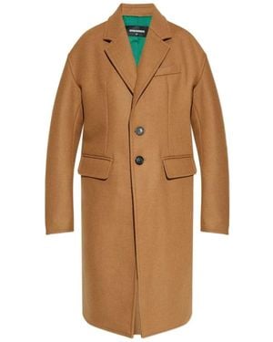 DSquared² Single-Breasted Coats - Brown
