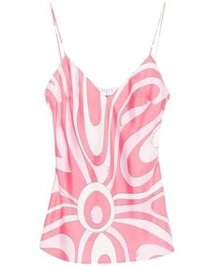 PUCCI Tops ,Roze ,Zijden Top