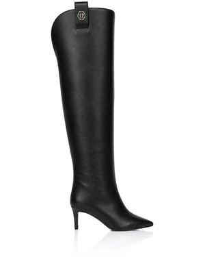 Philipp Plein Over-Knee Boots - Noir