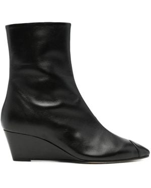 Aeyde Schoenen ,Zwart ,Leer Mia Cap Boot