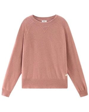 Woolrich Round-Neck Knitwear - Rosa