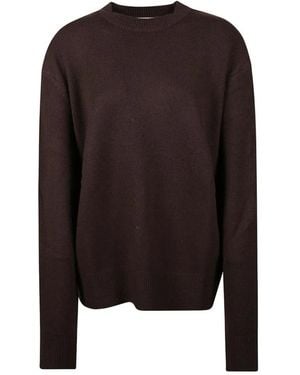 Frankie Shop Round-Neck Knitwear - Marrón