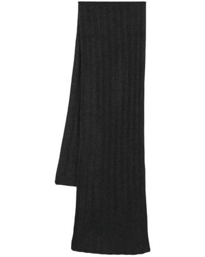 JOSEPH Accessoires ,Grijs ,Kasjmier Grijze Cashmere Casual Sjaal - Zwart