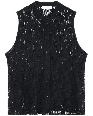 Roseanna Sleeveless Tops - Negro