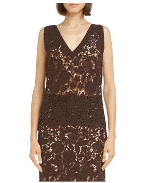 P.A.R.O.S.H. Lace Tank Top - Bruin