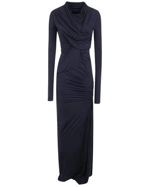 Entire studios Kleedjes ,Zwart ,Nylon Encase Dress - Blauw