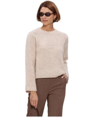 Object Objagate O-Neck/S Knit Pullover Noos - Natur