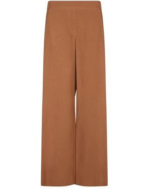 Blanca Vita Wide Trousers - Brown