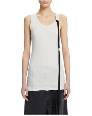 Ann Demeulemeester Sleeveless Tops - Blanco