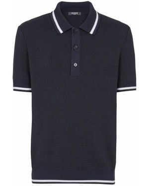 Balmain V-Neck Knitwear - Bleu