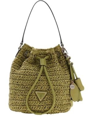 Guess Ofelia Top Handle Bucket - Grün