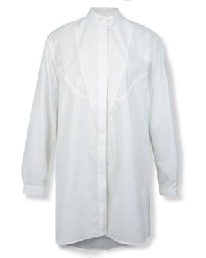 Moncler Overhemden ,Wit ,Katoen Camicia
