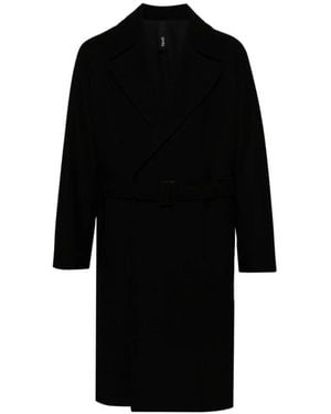 Hevò Belted Coats - Black