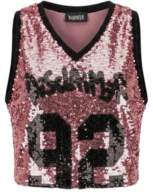 DISCLAIMER Sleeveless Tops - Pink