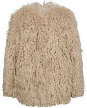 Haute L'Amitié Faux Fur & Shearling Jackets - Natural