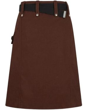 Plan C Midi Skirts - Marrone