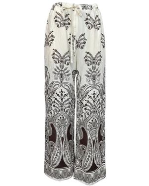 Ana Alcazar Wide Trousers - Gris