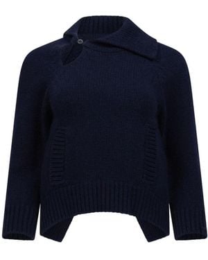 Victoria Beckham Round-Neck Knitwear - Blue