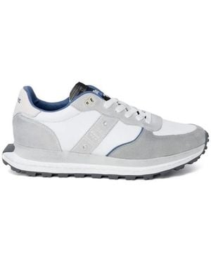 Blauer Sneakers - Blanc