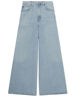 Agolde Nolan High-Rise Wide-Leg Jeans - Blauw