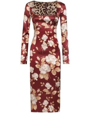 Dolce & Gabbana Rode Jurken Voor Vrouwen - Rood