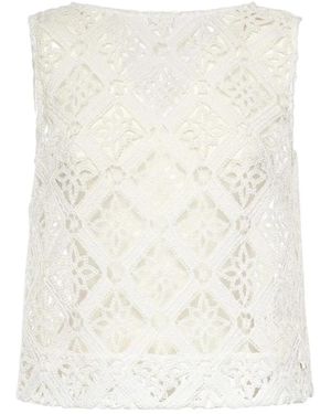 Herno Sleeveless Tops - White