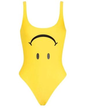 Moschino Smiley Lycra Badpak - Geel