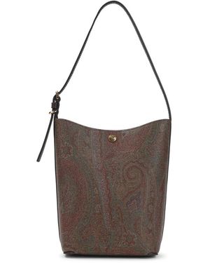Etro Tassen ,Bruin ,Leer Shoulder Bag