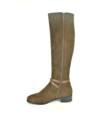 Nathan-Baume Schoenen ,Bruin ,Bruin Daim Bot + Gar. 2Cm - Groen