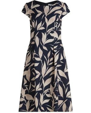 BETTY&CO Kleedjes ,Blauw ,Leer Bloemen Cocktailjurk - Zwart