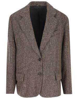 Brunello Cucinelli Jassen ,Bruin ,Mg 5667205C004 Blazer