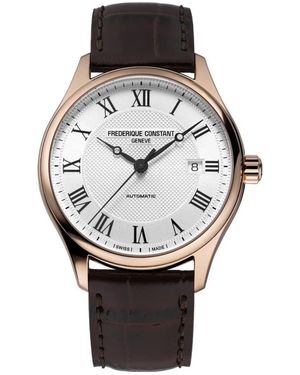 Frederique Constant Accessoires ,Grijs ,Leer Classics Index Automatic - Metallic