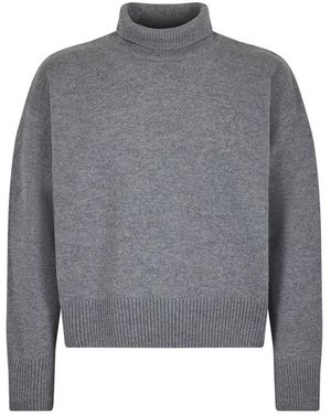 Ami Paris Turtlenecks - Grey