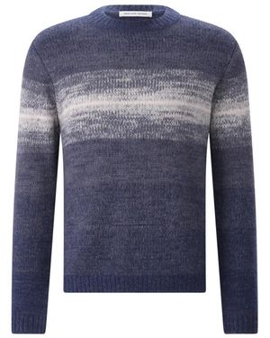 Iris Von Arnim Truien & Vesten ,Blauw ,Kasjmier Ronde Hals Gebreid