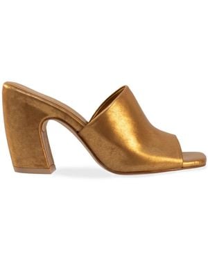 Cortana Heeled Mules - Brown
