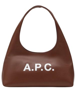 A.P.C. Baby Ninon Umhängetasche - Braun