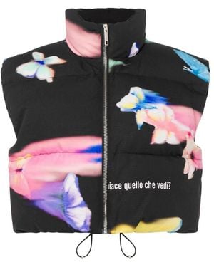Moschino Gesteppte, Kurze Weste - Schwarz